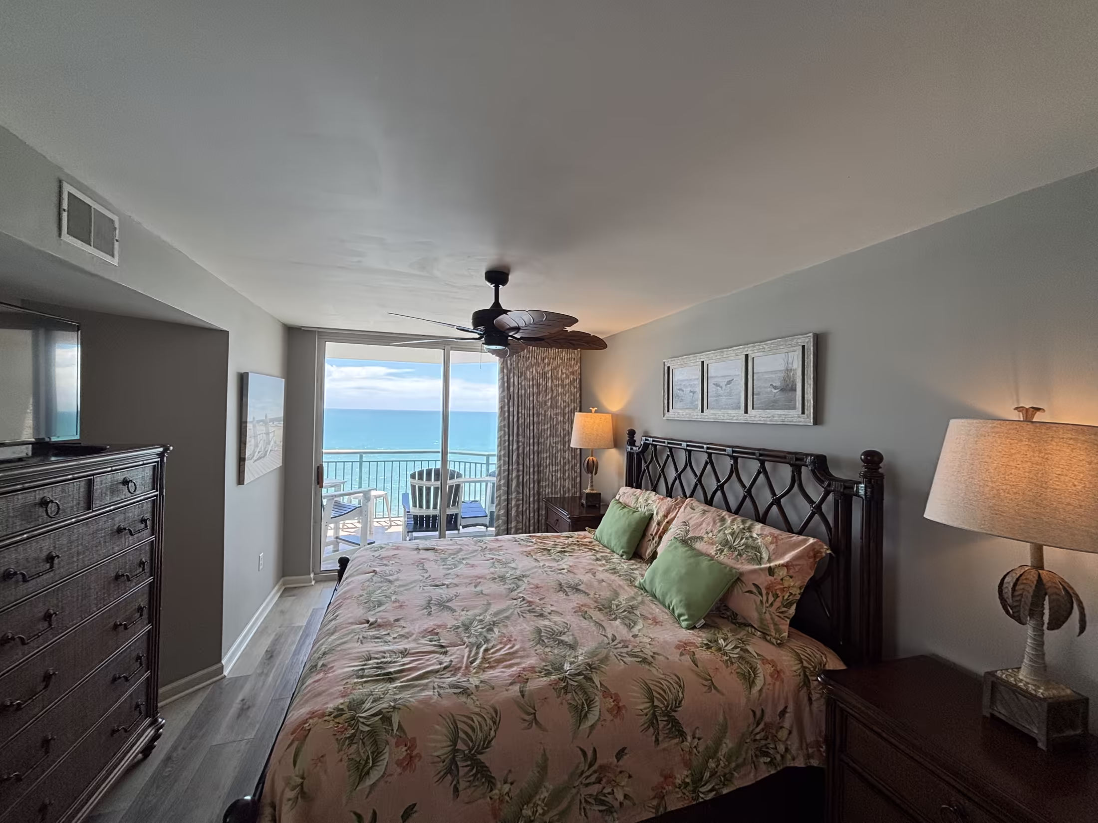 Windy Hill Dunes master bedroom ocean view (alternate angle)